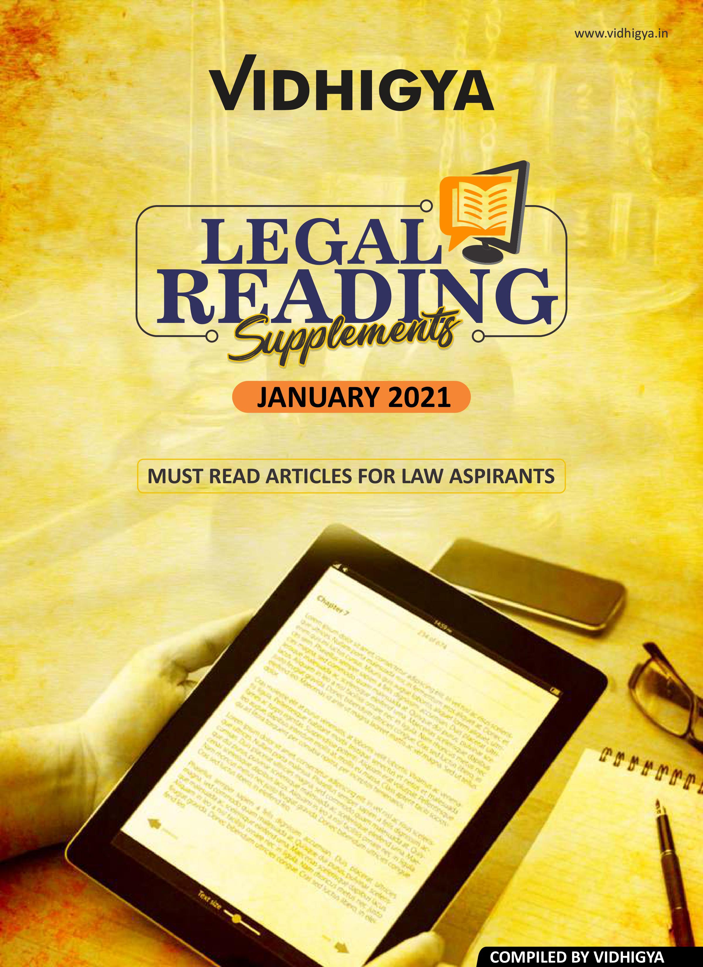 https://www.vidhigya.in/clat, ailet, slat, legal reasoning, legal aptitude, reading, articles, 2021, important articles for clat